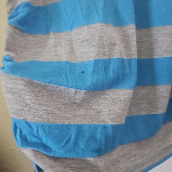 Olivia Moon Striped Ruched T-shirt - Picture 2 of 5